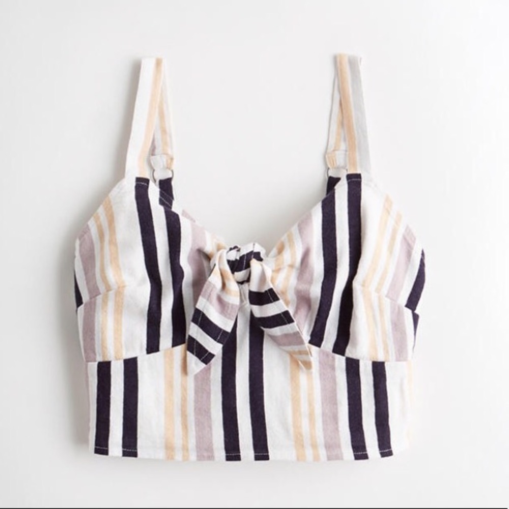 Tie front crop top
